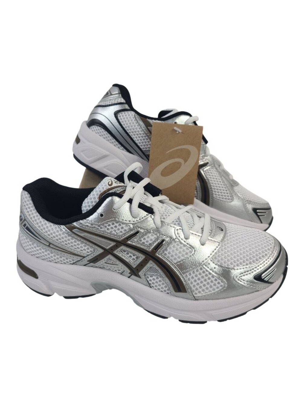 NEW Asics Gel-1130 GS Kids Running Shoes White/Clay Canyon Size 6.5